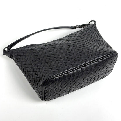 Bottega Veneta Intrecciato Handbag Leather Black — view 2