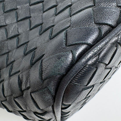 Bottega Veneta Intrecciato Handbag Leather Black — view 4
