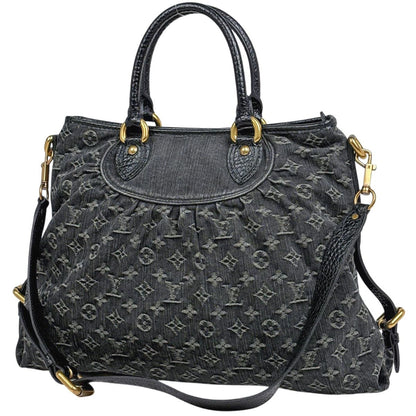 Louis Vuitton Neocavi GM 2-Way Handbag Monogram Denim Noir