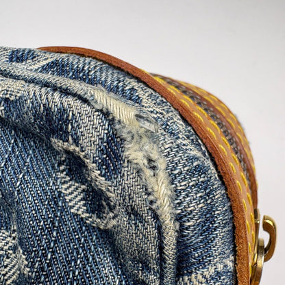 Louis Vuitton Camera Bag Pochette Monogram Denim Blue — view 7