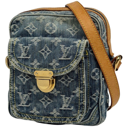 Louis Vuitton Camera Bag Pochette Monogram Denim Blue