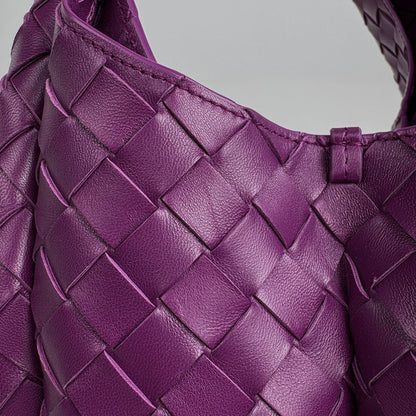 Bottega Veneta Campana Intrecciato Tote Bag Leather Purple — view 6