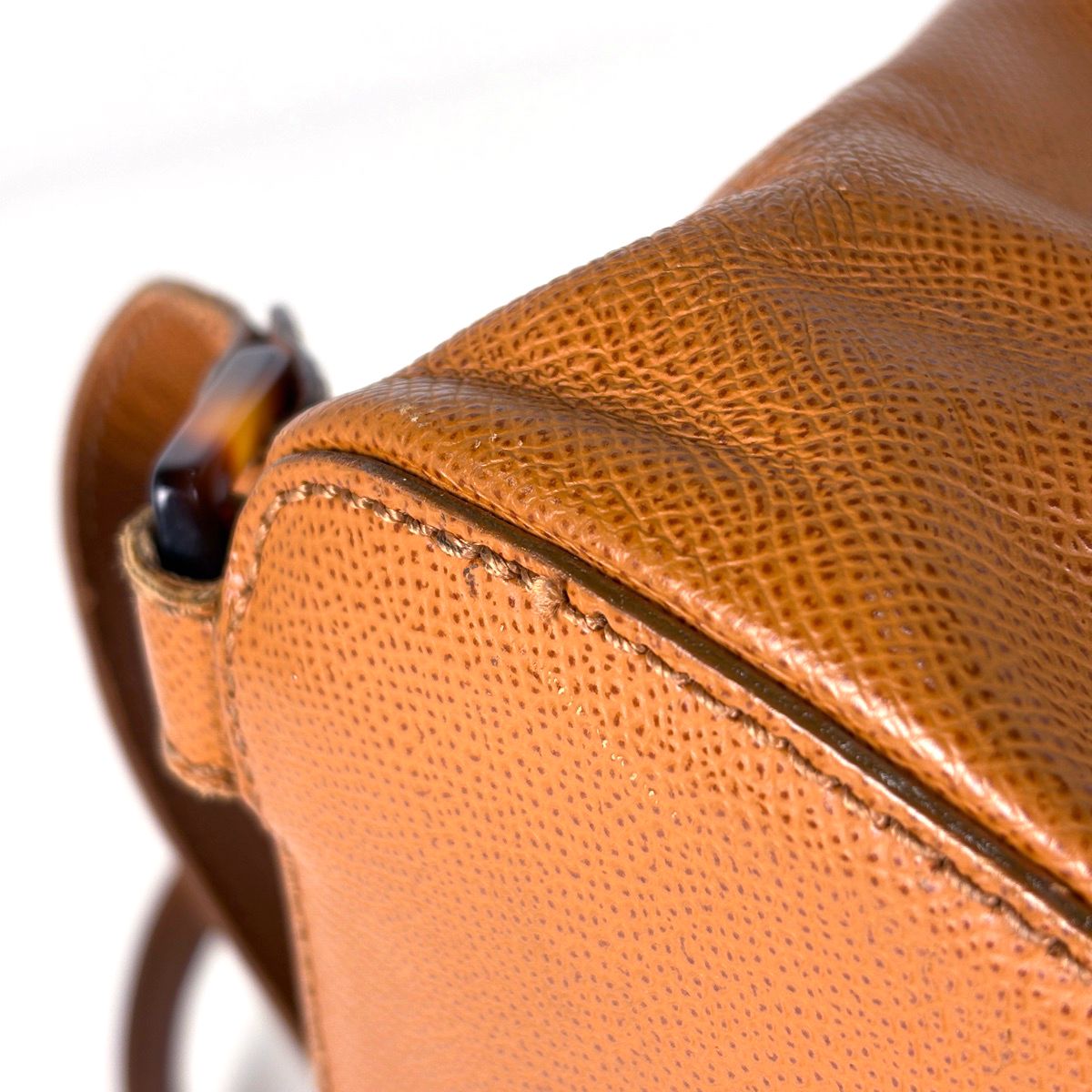 Chanel CC Logo Backpack Leather Brown — view 4