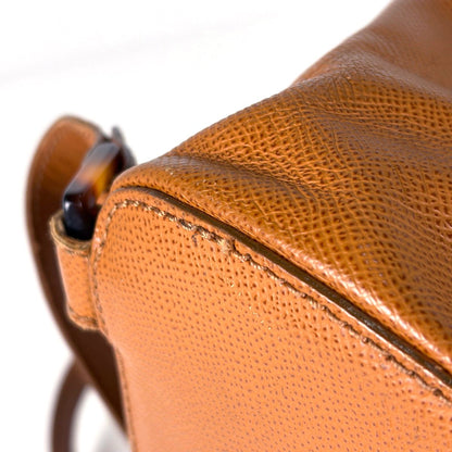 Chanel CC Logo Backpack Leather Brown — view 4