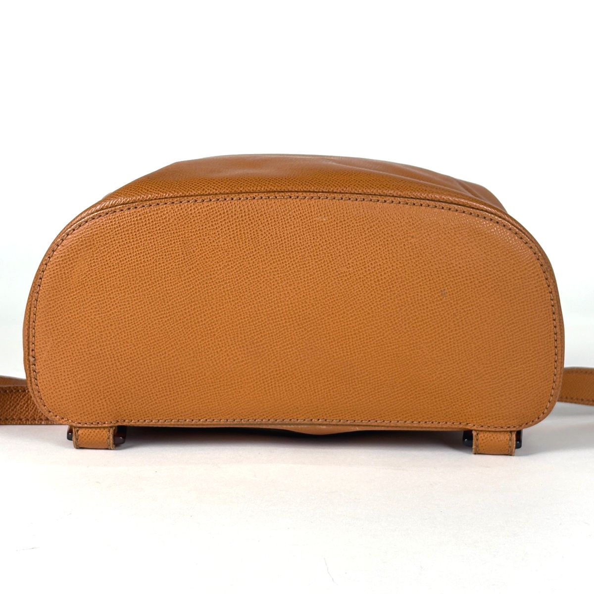 Chanel CC Logo Backpack Leather Brown — view 3
