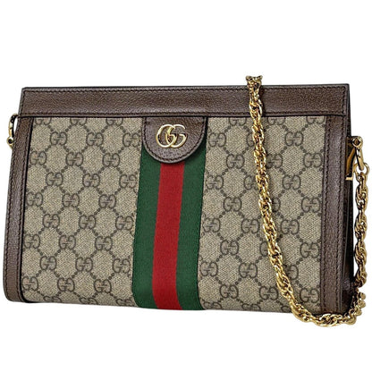 Gucci Ophidia Shoulder Bag GG Supreme Beige Brown