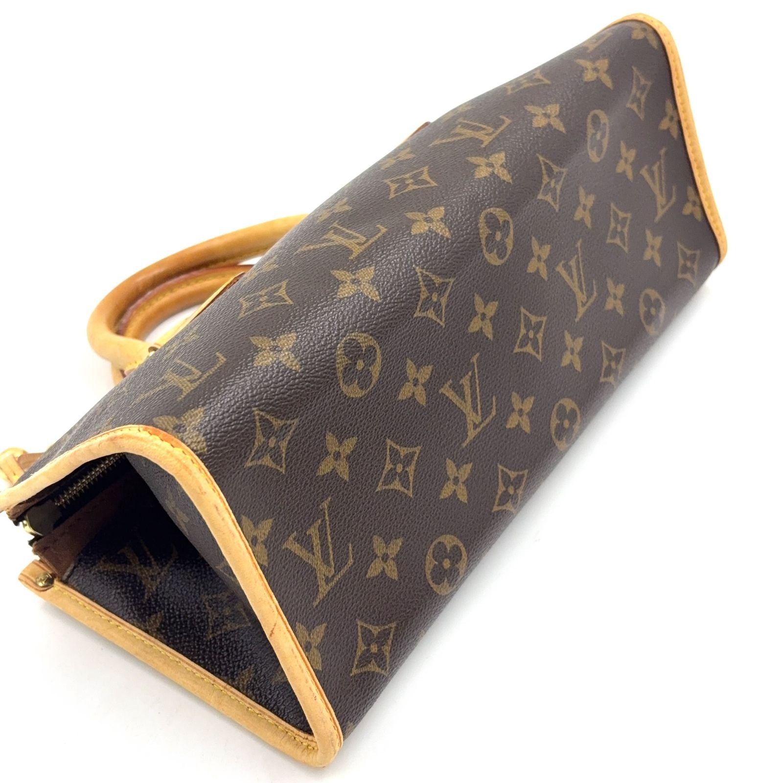 Louis Vuitton Popincourt Monogram Leather Brown Light Handbag Gold — view 5