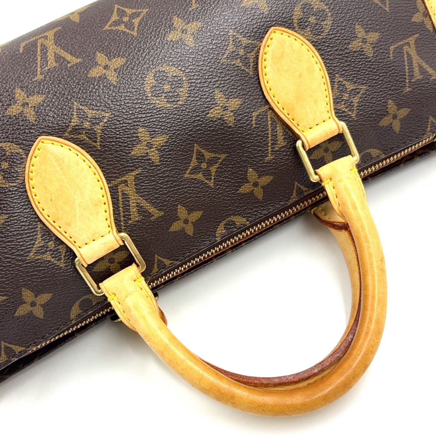 Louis Vuitton Popincourt Monogram Leather Brown Light Handbag Gold — view 7