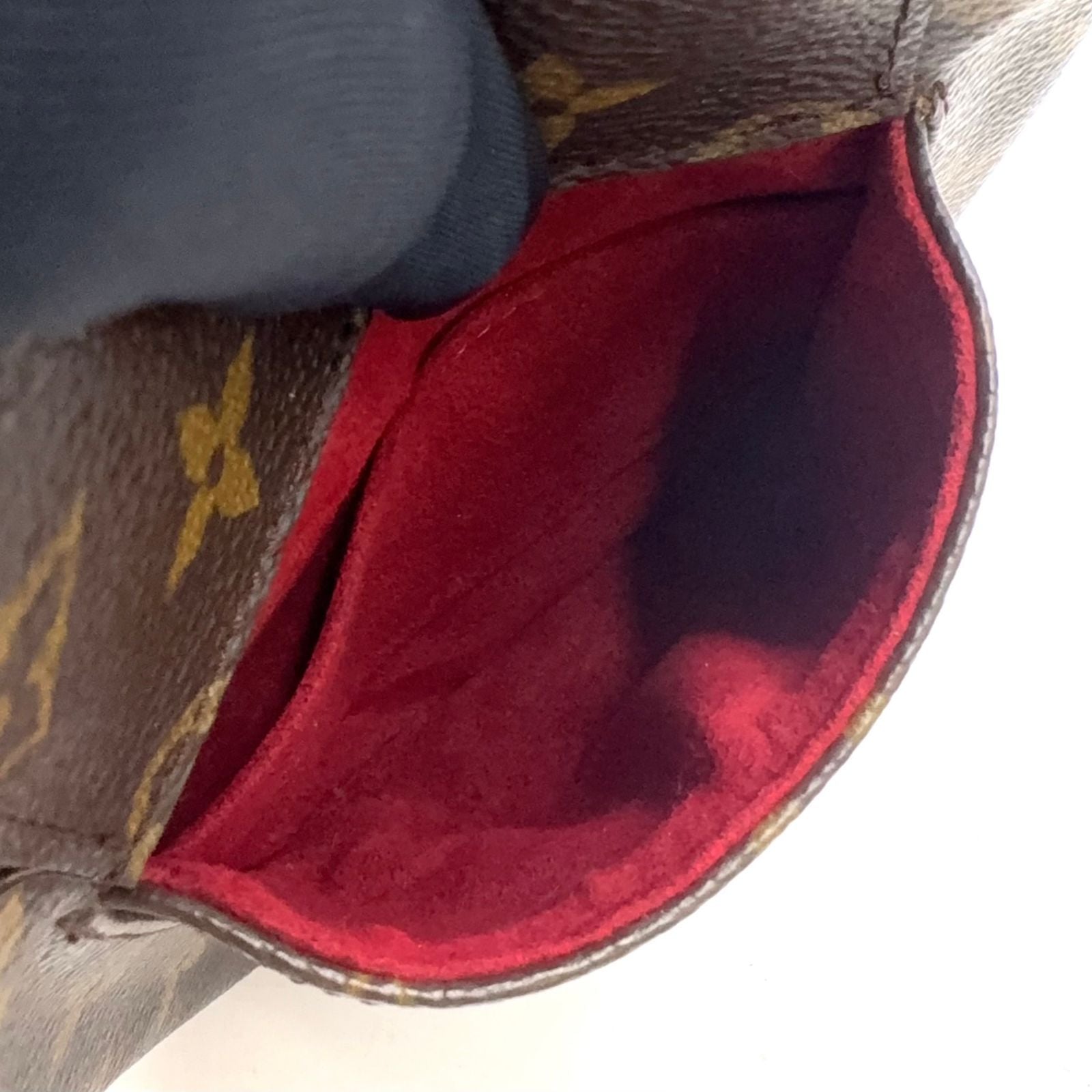 Louis Vuitton Partition Monogram Leather Brown Light Pouch Gold — view 7