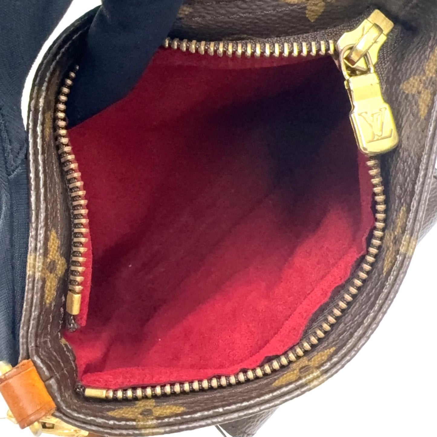 Louis Vuitton Partition Monogram Leather Brown Light Pouch Gold — view 3