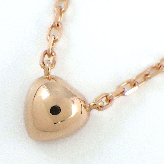 Cartier Necklace d'Amour Heart Diamants Legers de 1 Point Diamond 18K Pink Gold — view 2
