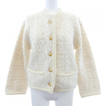 Celine Collarless Jacket Beige