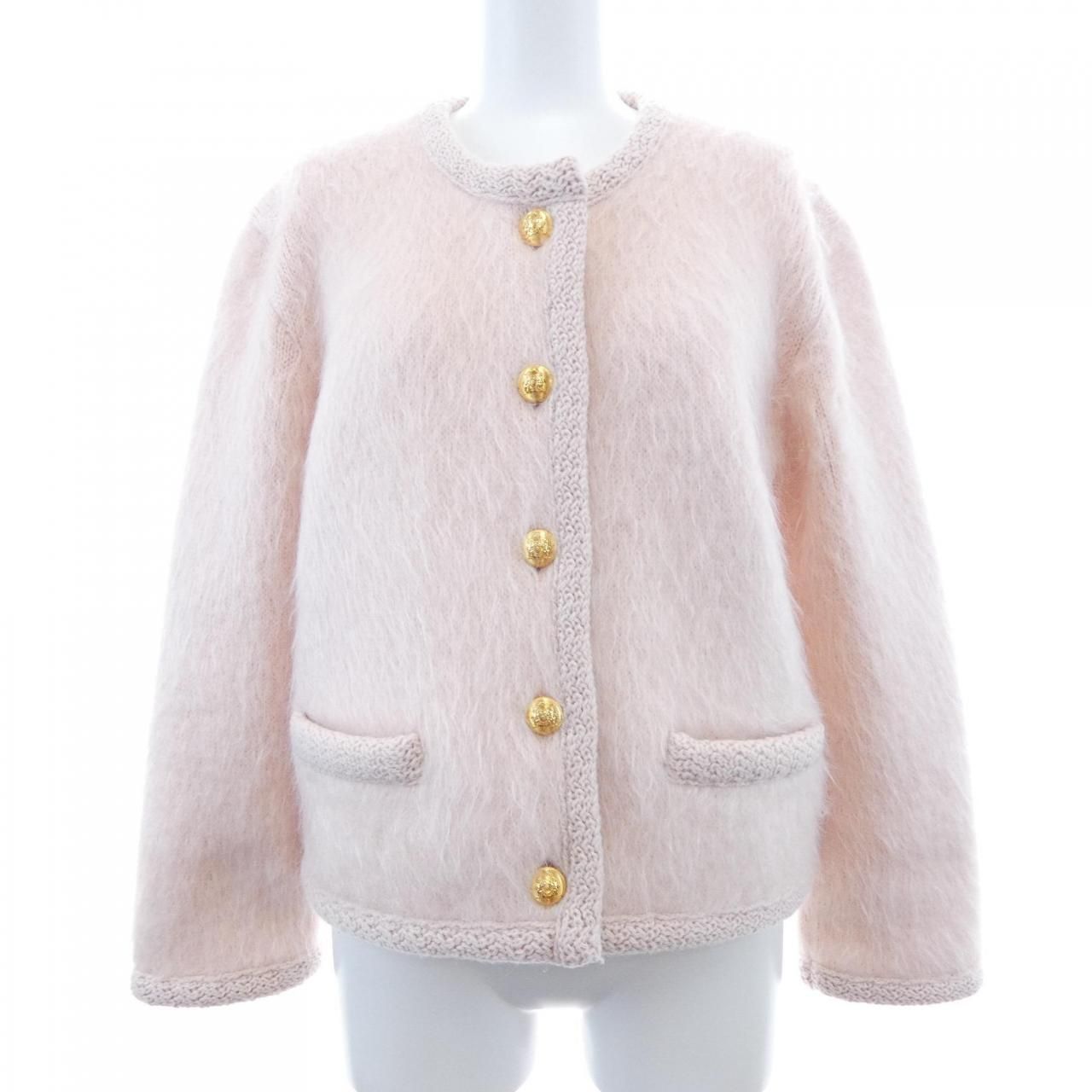 Celine Collarless Jacket Pink
