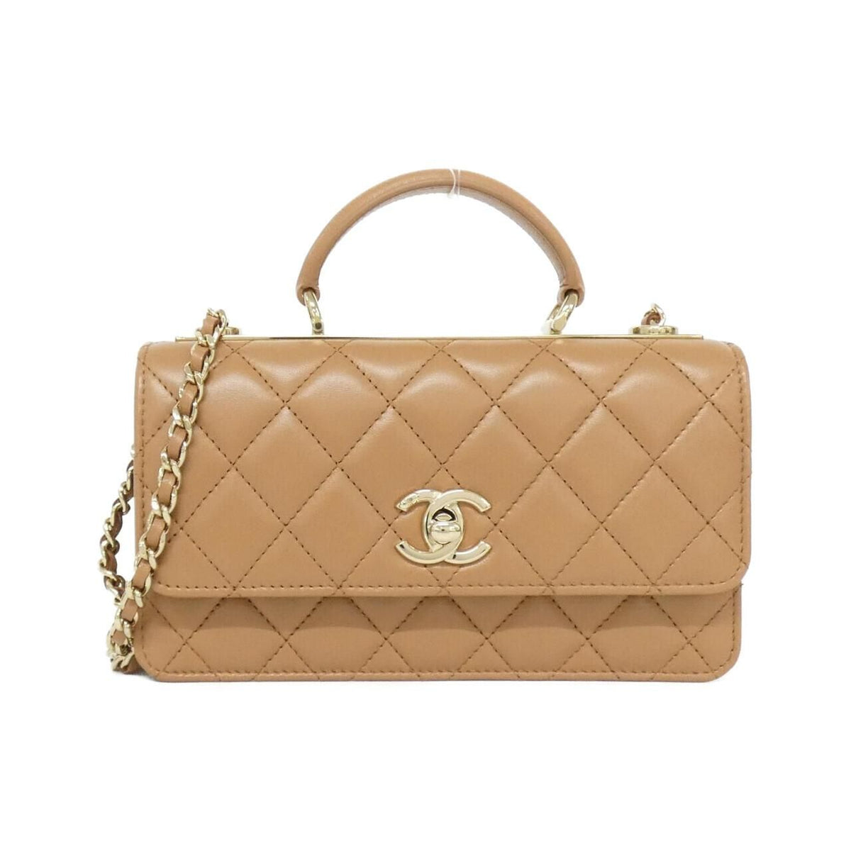 Chanel Chain Clutch Beige