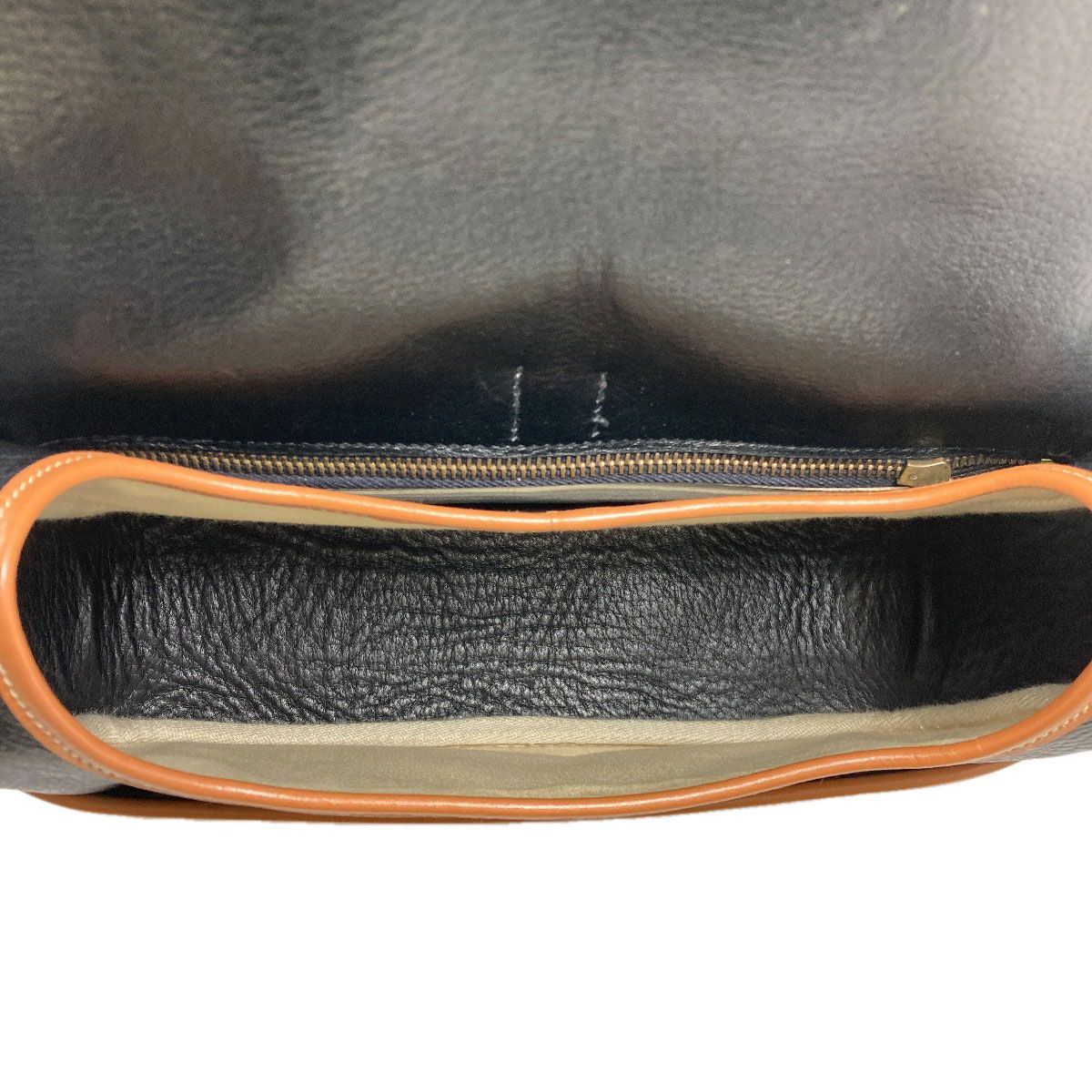 Hermes Noumea Gold Shoulder Bag Calfskin — view 5
