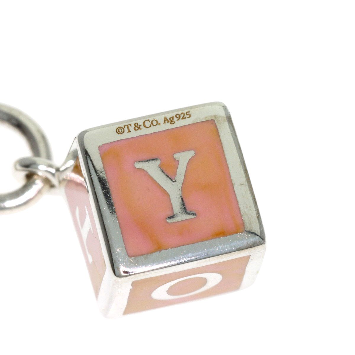 Tiffany & Co Logo Cube Enamel Necklace — view 5