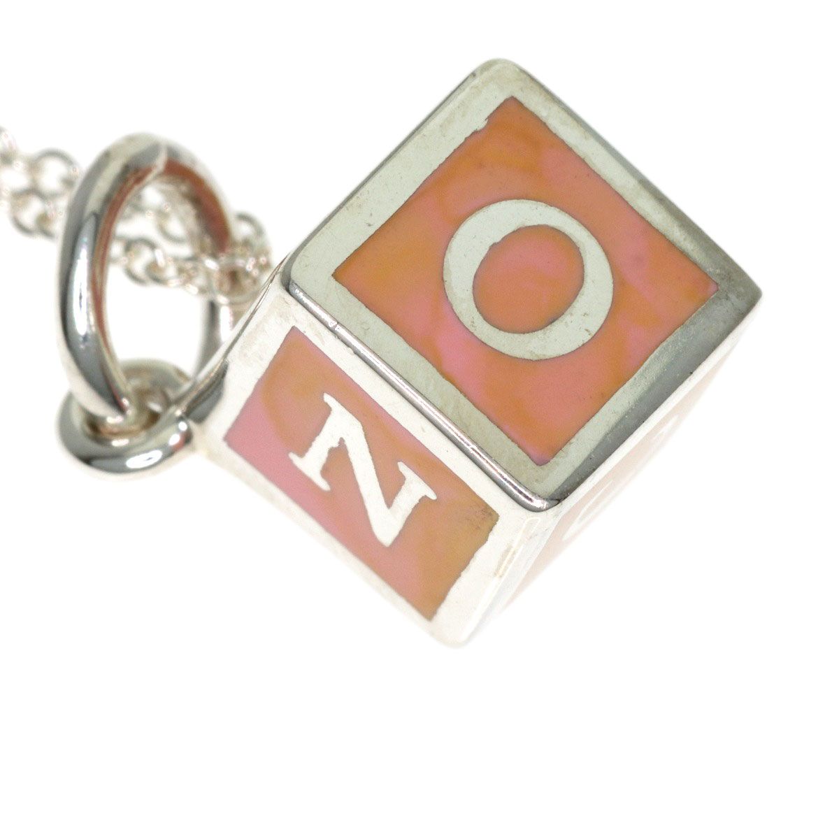 Tiffany & Co Logo Cube Enamel Necklace — view 6