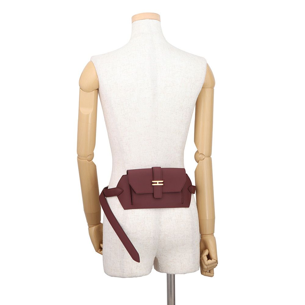 Hermes Belt Bag Elan Pocket 24 Rouge Ash Pink Gold Swift — view 5