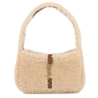 Saint Laurent Paris Handbag Le 5 A 7 Mini Hobo Shearling Leather