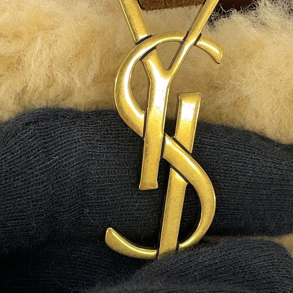 Saint Laurent Paris Handbag Le 5 A 7 Mini Hobo Shearling Leather — view 6