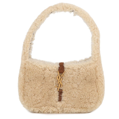 Saint Laurent Paris Handbag le 5 A 7 Mini Hobo Shearling Leather