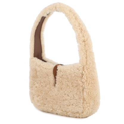 Saint Laurent Paris Handbag le 5 A 7 Mini Hobo Shearling Leather — view 2