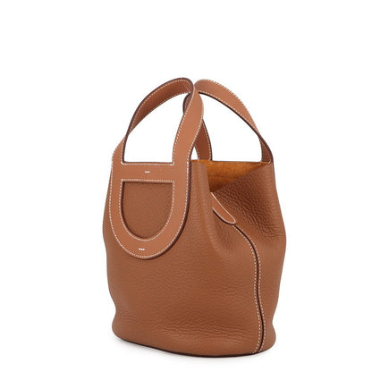 Hermes Tote Bag In The Loop 18 Gold Taurillon Clemence Swift — view 2
