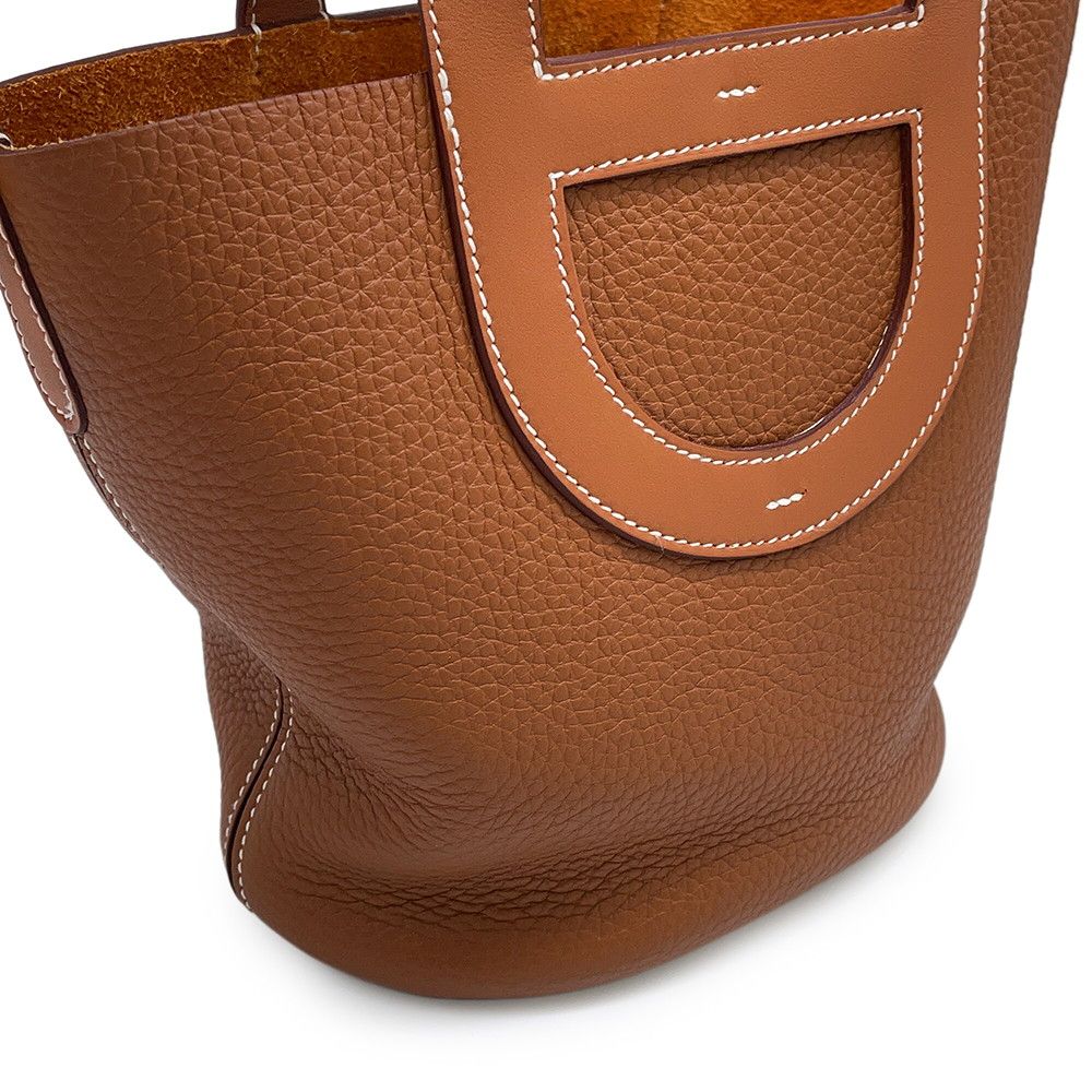 Hermes Tote Bag In The Loop 18 Gold Taurillon Clemence Swift — view 6