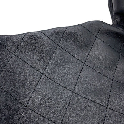 Chanel Handbag Quilted CC Logo Hobo Calfskin Black — view 8