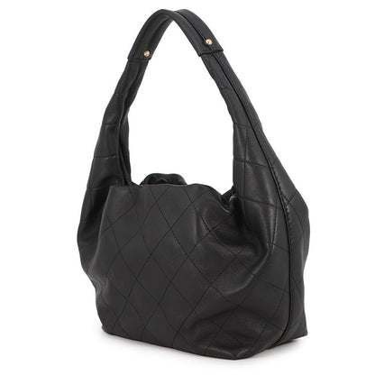 Chanel Handbag Quilted CC Logo Hobo Calfskin Black — view 2