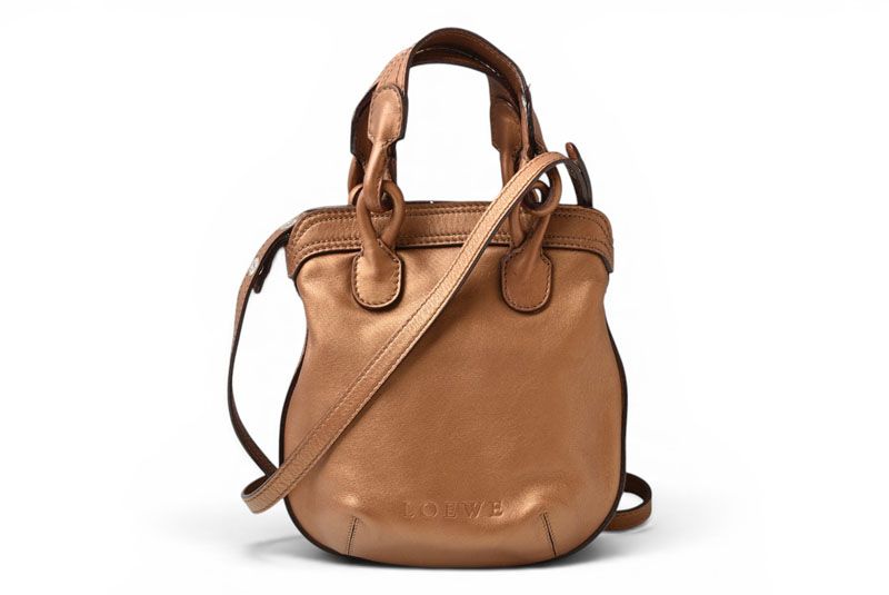 Loewe Fiesta 2-Way Blanc Leather Shoulder Bag