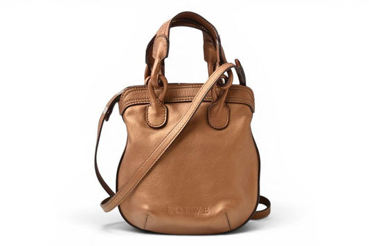 Loewe Fiesta 2-Way Blanc Leather Shoulder Bag