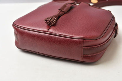 Cartier Shoulder Bag Crossbody Must de Cartier Vintage Leather Bordeaux — view 7