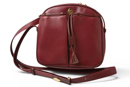 Cartier Shoulder Bag Crossbody Must de Cartier Vintage Leather Bordeaux