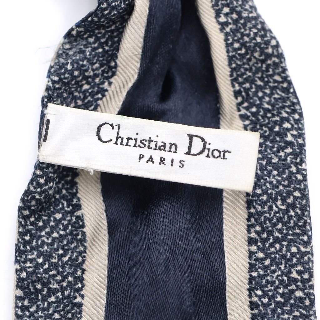 Dior Oblique Mitzah Shawl Scarf Navy NT — view 6