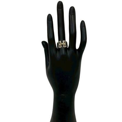Hermes Mexico Ring 925 Sterling Silver Gold — view 2