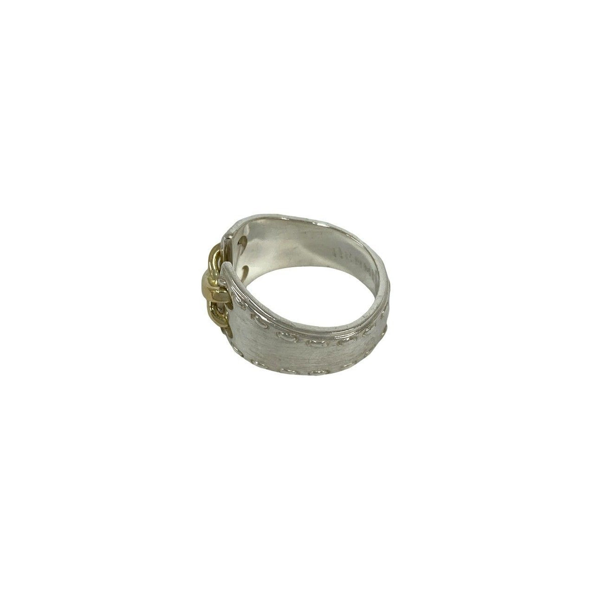 Hermes Mexico Ring 925 Sterling Silver Gold — view 4