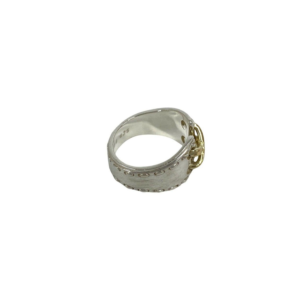 Hermes Mexico Ring 925 Sterling Silver Gold — view 5