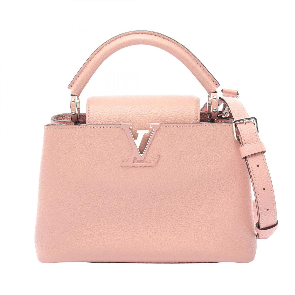 Louis Vuitton Handbag Capucines BB 2-Way Magnolia Leather