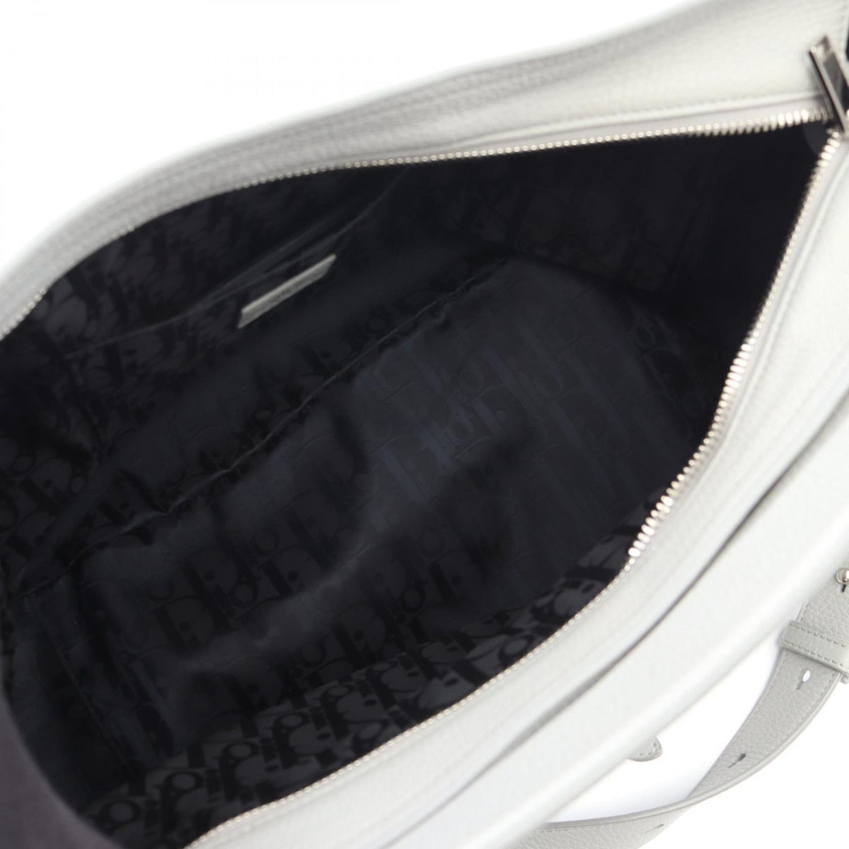 Dior Handbag Saddle Soft Bag 2-Way Gray Leather — view 3