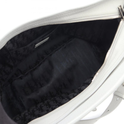 Dior Handbag Saddle Soft Bag 2-Way Gray Leather — view 3