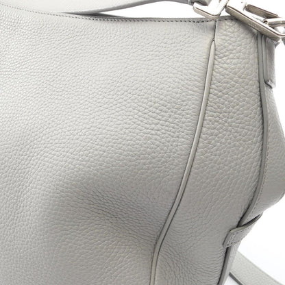 Dior Handbag Saddle Soft Bag 2-Way Gray Leather — view 6