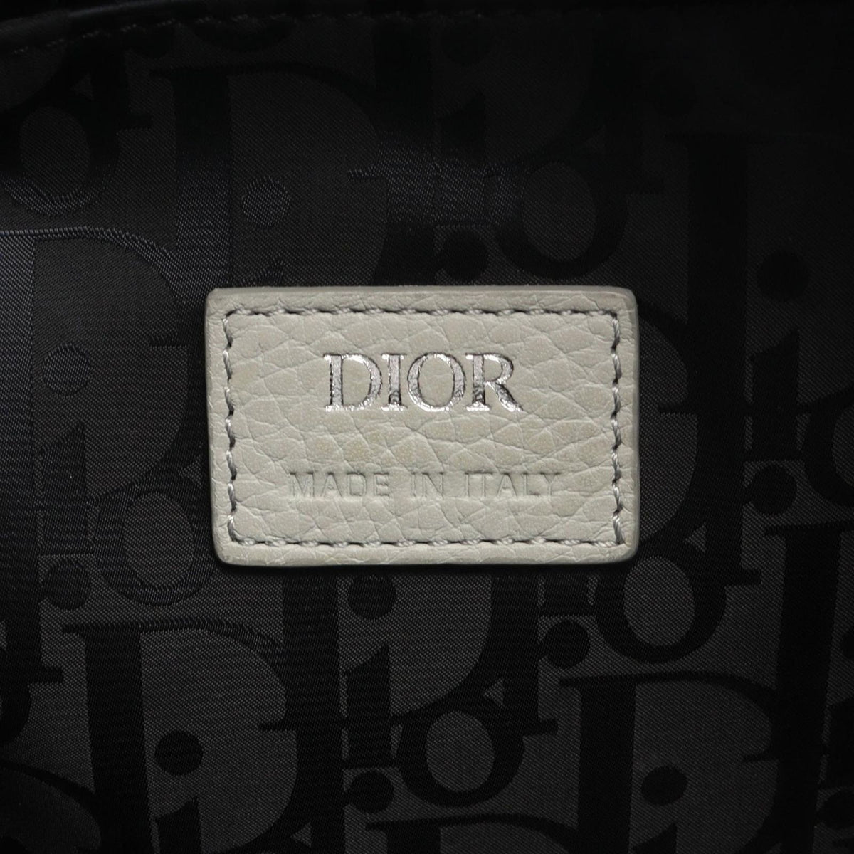 Dior Handbag Saddle Soft Bag 2-Way Gray Leather — view 4