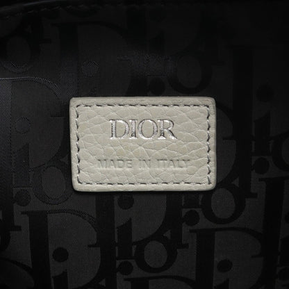 Dior Handbag Saddle Soft Bag 2-Way Gray Leather — view 4