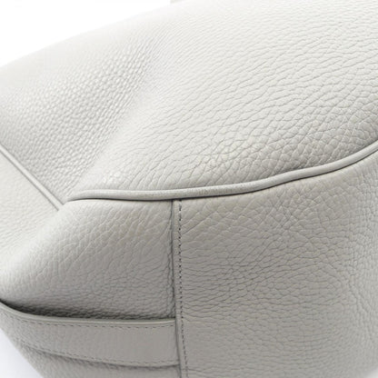 Dior Handbag Saddle Soft Bag 2-Way Gray Leather — view 5