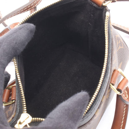Louis Vuitton Shoulder Bag Nano Pallas 2-Way Noir Canvas Leather — view 3
