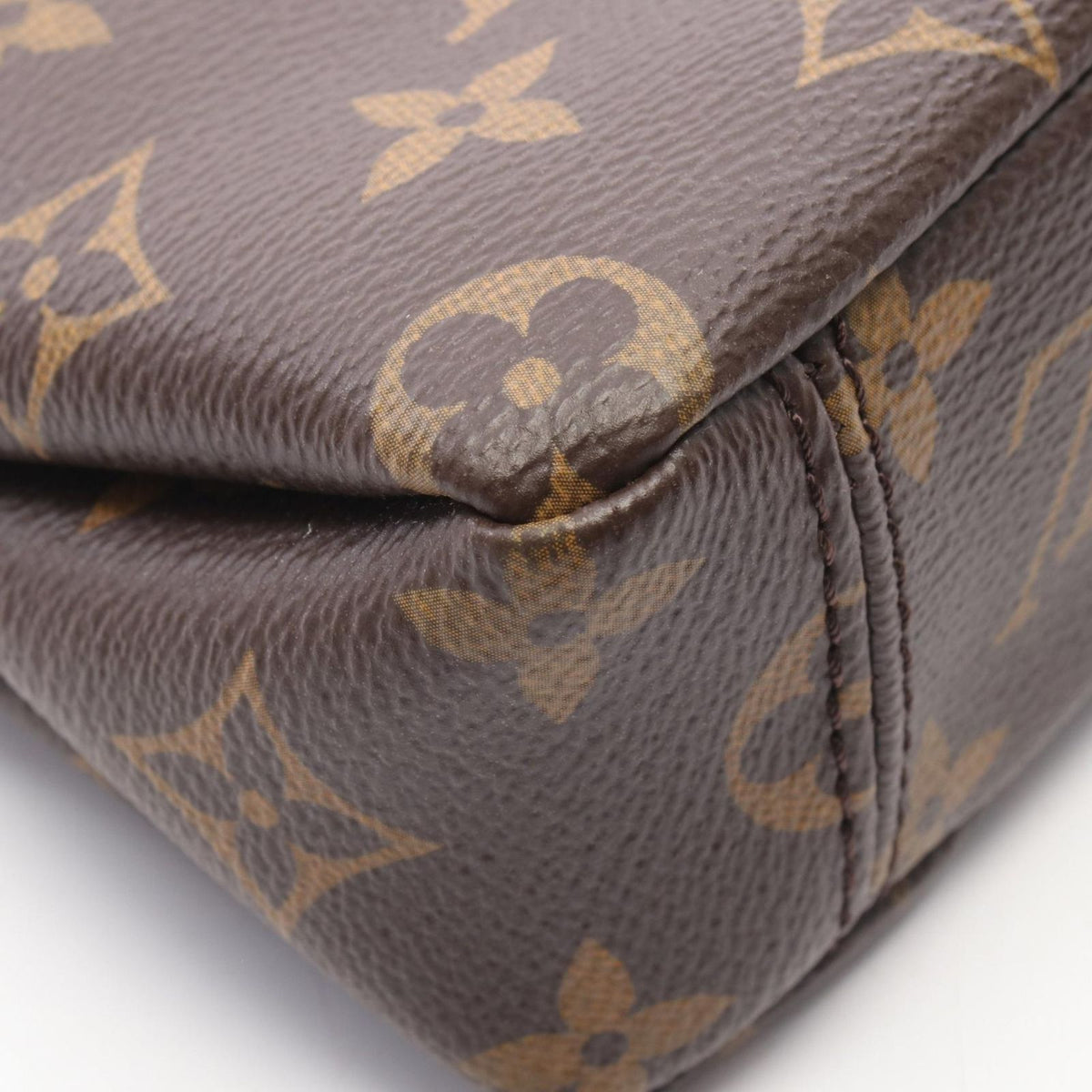 Louis Vuitton Shoulder Bag Nano Pallas 2-Way Noir Canvas Leather — view 6