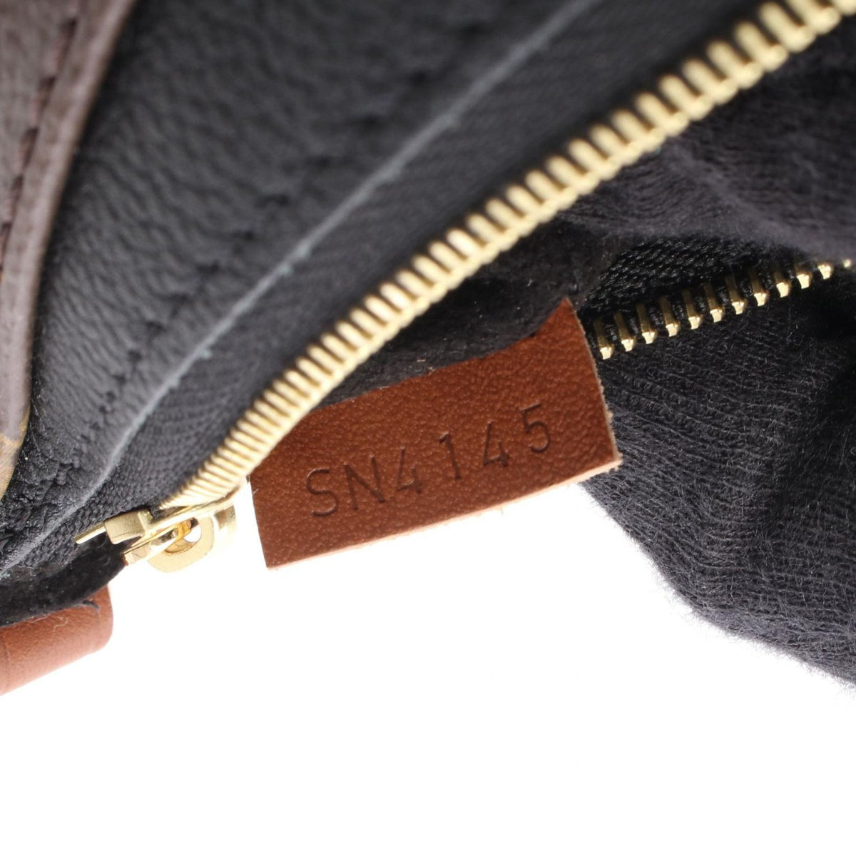 Louis Vuitton Shoulder Bag Nano Pallas 2-Way Noir Canvas Leather — view 5