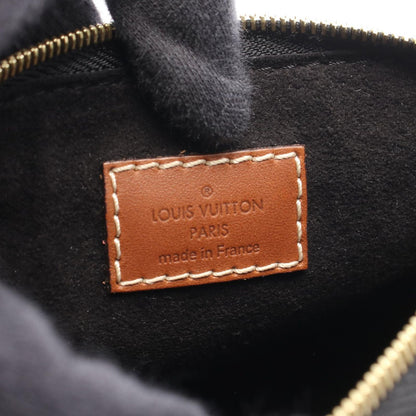 Louis Vuitton Shoulder Bag Nano Pallas 2-Way Noir Canvas Leather — view 4