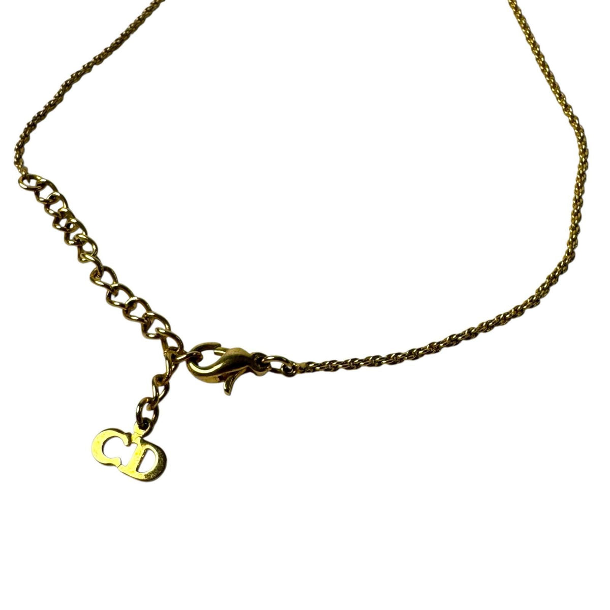 Dior Parakeet Motif Rhinestone Necklace Vintage — view 8